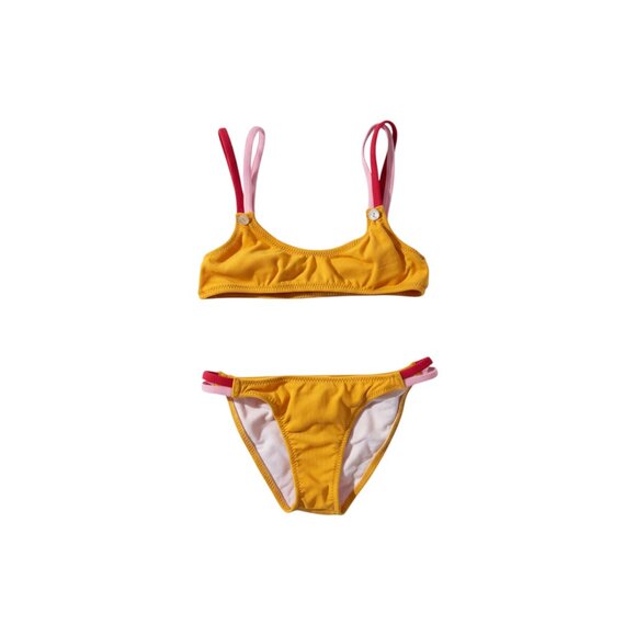 PACIFIC RAINBOW - BIKINI - YELLOW/RED/PINK - NEW NO TAG - Picture 1 of 4